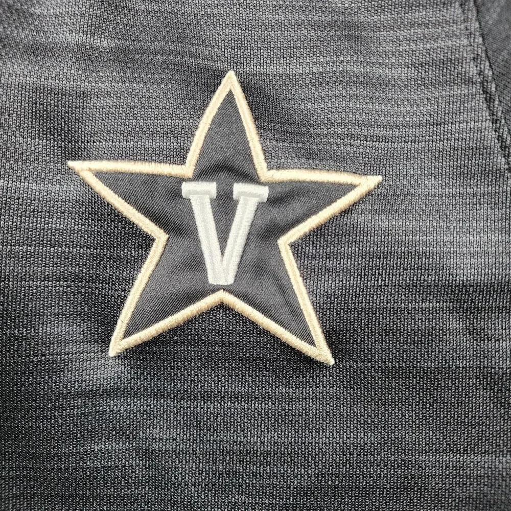 Vanderbilt Commodores Jacket Mens XL Black NCAA Nike Dri-FIT Full Zip Athletic